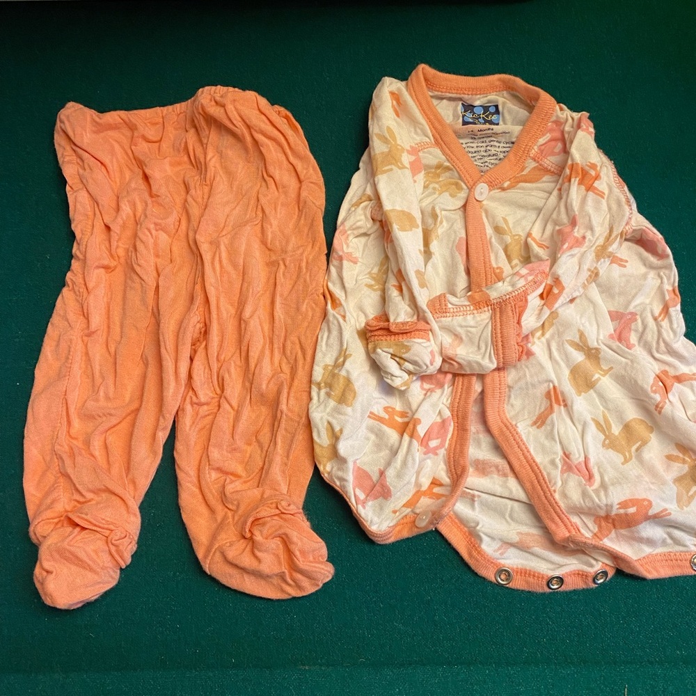 Kickee Pants set - onesie and pants size 3-6 months